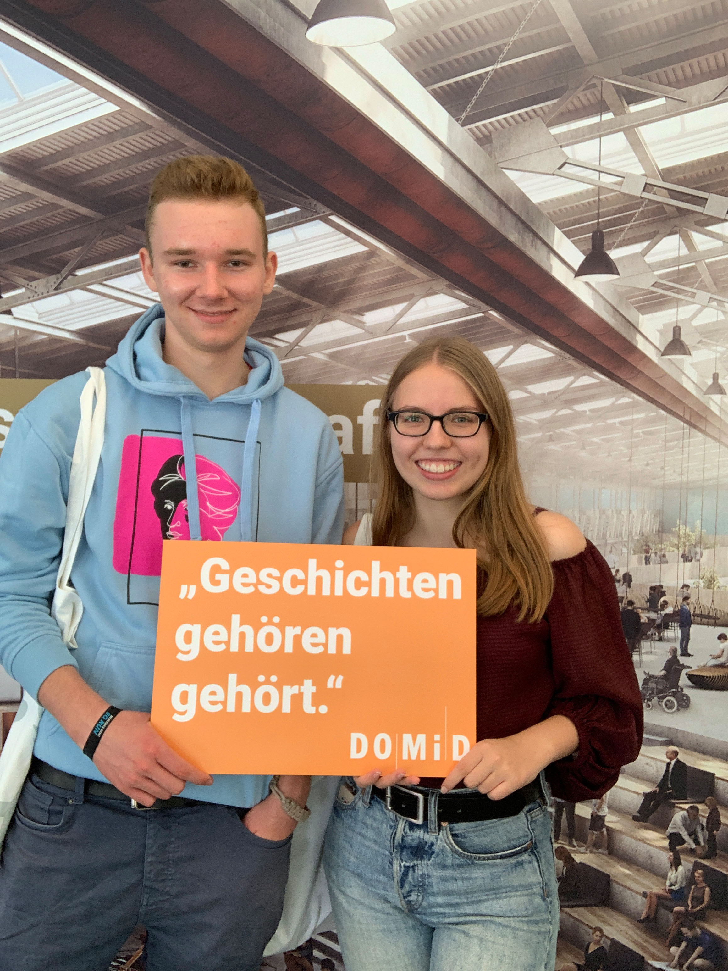 Fotoaktion auf dem Tag der offenen Tür der Bundesregierung für ein zentrales Migrationsmuseum in Deutschland, 17.08.2019, Berlin. Foto: DOMiD-Archiv, Köln