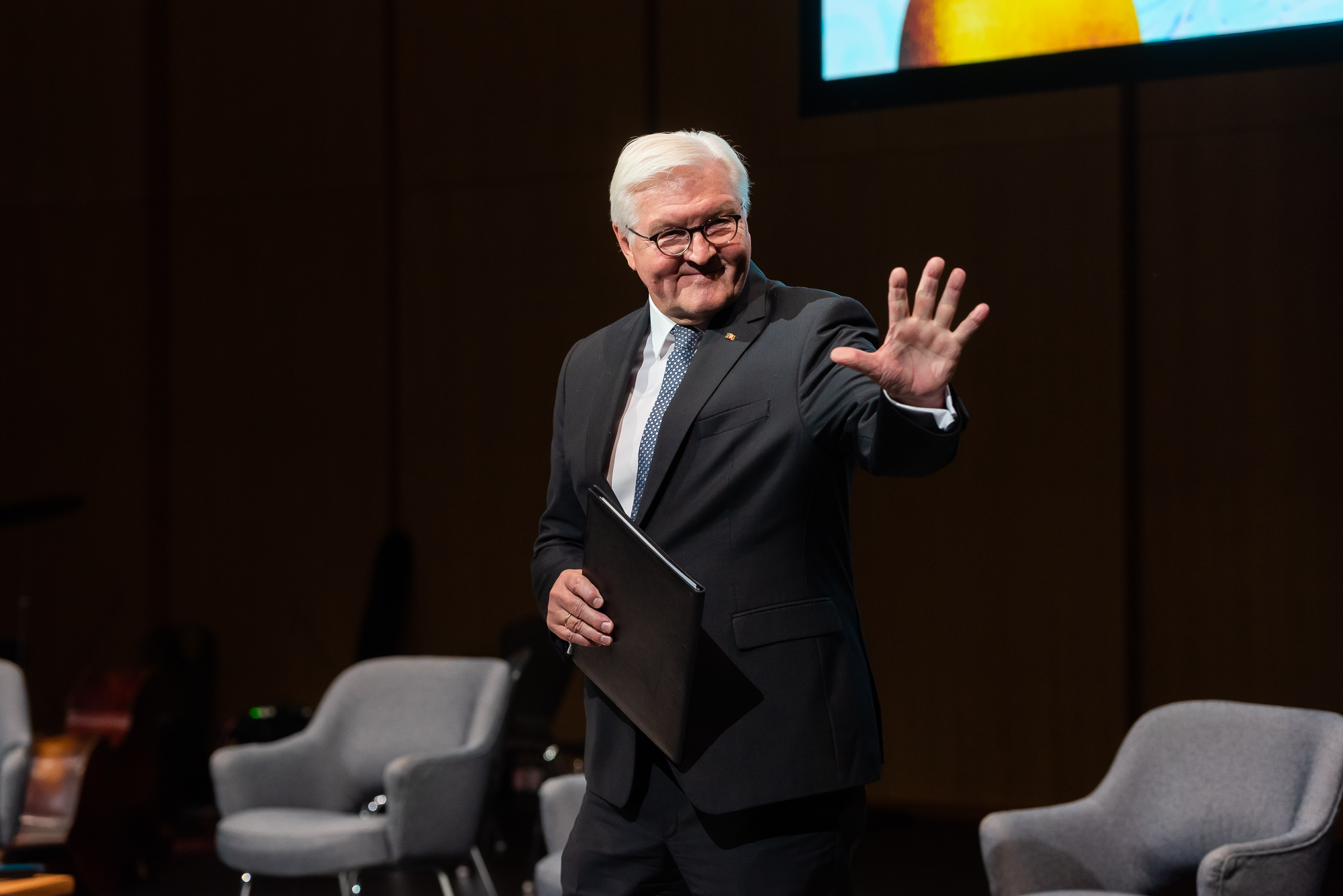 Federal President Frank-Walter Steinmeier gave a moving speech and paid tribute to the generation of "guest workers". Photo: Andreas Schwarz
